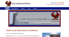 Desktop Screenshot of eagleseamlessgutter.com