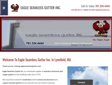 Tablet Screenshot of eagleseamlessgutter.com